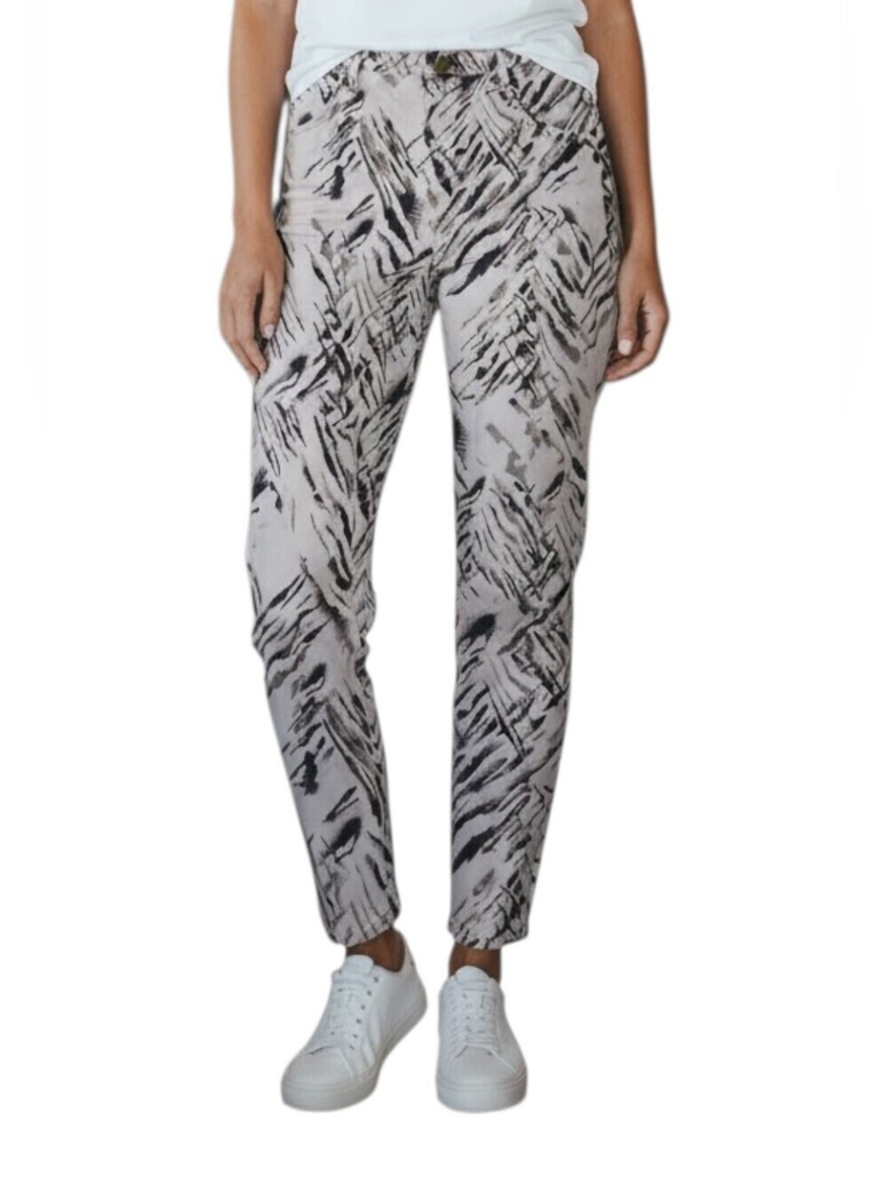 Hue -NWOT Multi Colored Denim Jeans,Geometric Print,5 Style Pockets,Button & Zip - Picture 11 of 11